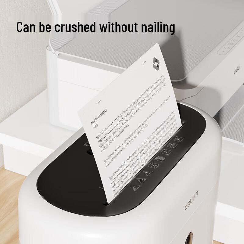 Deli G10 Desktop Mini Paper Shredder - 4-Level Security, 15L CN Plug (adapter Included)