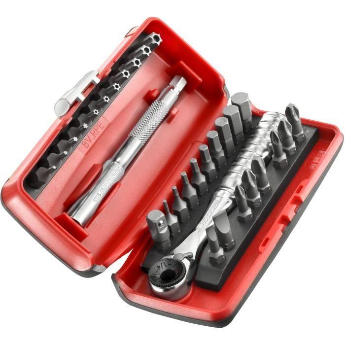 Coffret d'embouts 1/4'' - FACOM - R.PEJ31PB - 31 pièces
