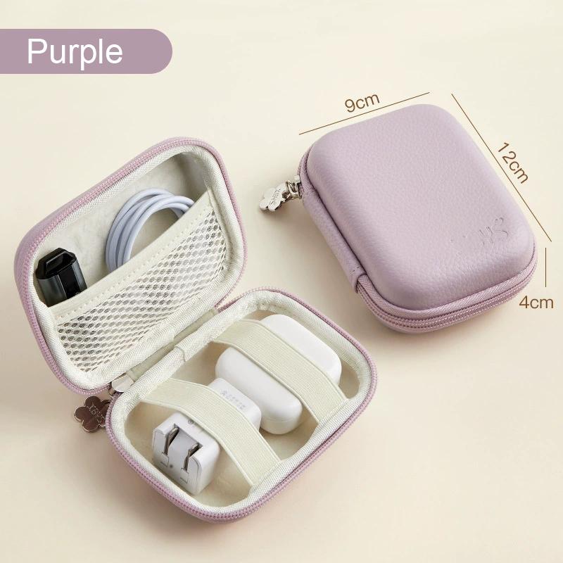 Custodia Organizer Rigida Borsa per Custodia di Archiviazione Collezione per Auricolari Caricabatterie Laptop Piatto Duro Cavo Flash USB Dispositivo Elettronico