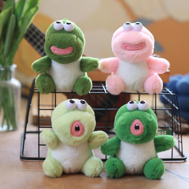 Cute Little Dinosaur Pendant Plush Toy Doll Cartoon Bag Hanging Keychain Rag Doll Doll