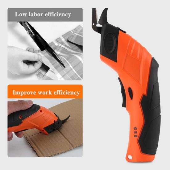 Cordless Electric Scissor with Rotating Blade Ergonomic Handle Battery Operated Rechargeable Electric