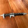 Vernier Caliper Ballpoint Pen 2-in-1 The Engineer Pen Portable Press Pen with Caliper Gifts for Dad Husband Grandpa Carpenter Woodworkers