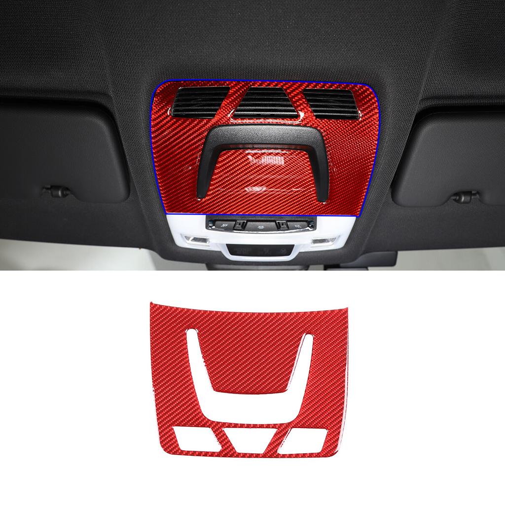 Red Carbon Fiber Reading Lamp Panel Cover Interior Trim For Toyota Supra  19-24