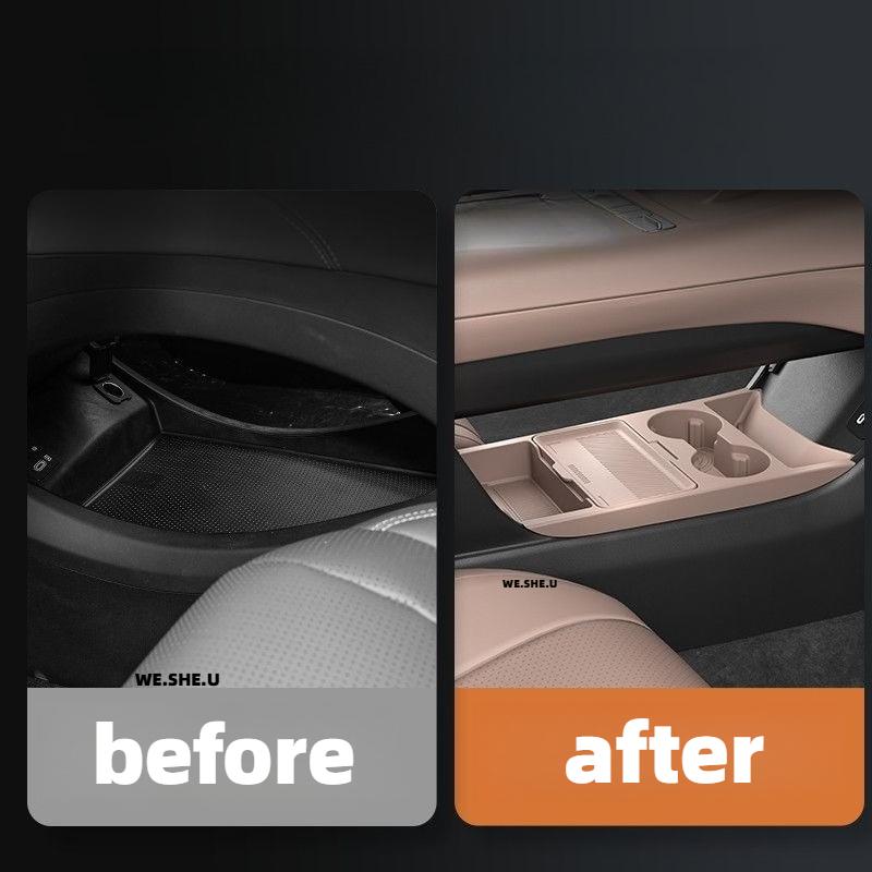 Car Center Console Lower Storage Box Glasses Holder Tray Interior Organizer For Omoda C7 Omoda 7 PHEV SHS 2026 2027 2025