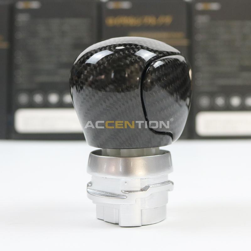 Real Black Full Carbon Fiber Gear Shift Knob Shifter Knob For Toyota CHR CH-R 2018