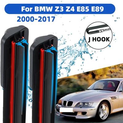 Front Wiper Accessorie New Upgraded Double Rubber Car Wipers for BMW Z3 Z4 E85 E89 2000-2017 Front Wiper Brushes 2017 2016 2015