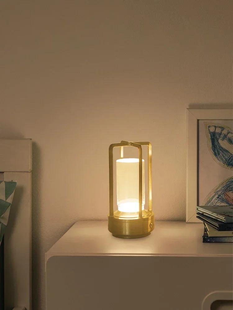 Nachtlicht Schwarz Gold Silber Tischlampe Touch USB-Laden Umgebungslicht Geeignet für Schlafzimmer Wohnzimmer