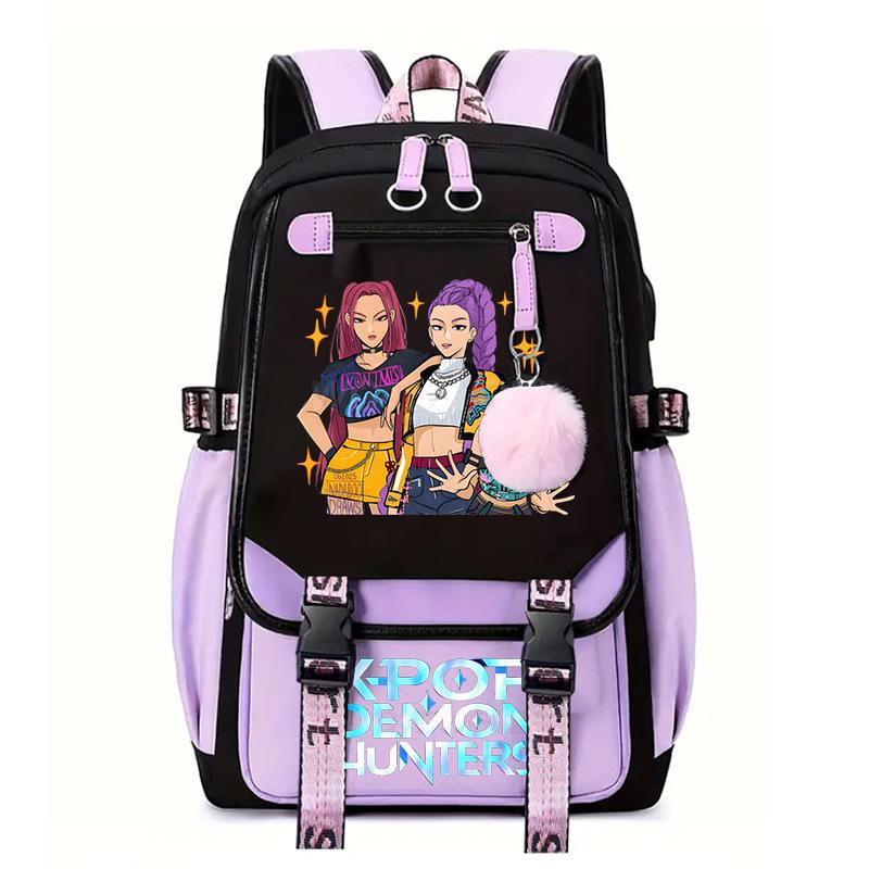 Witch Hunter Animation Cartoon Printed School Bag Large Capacity Junior High School Student Backpack