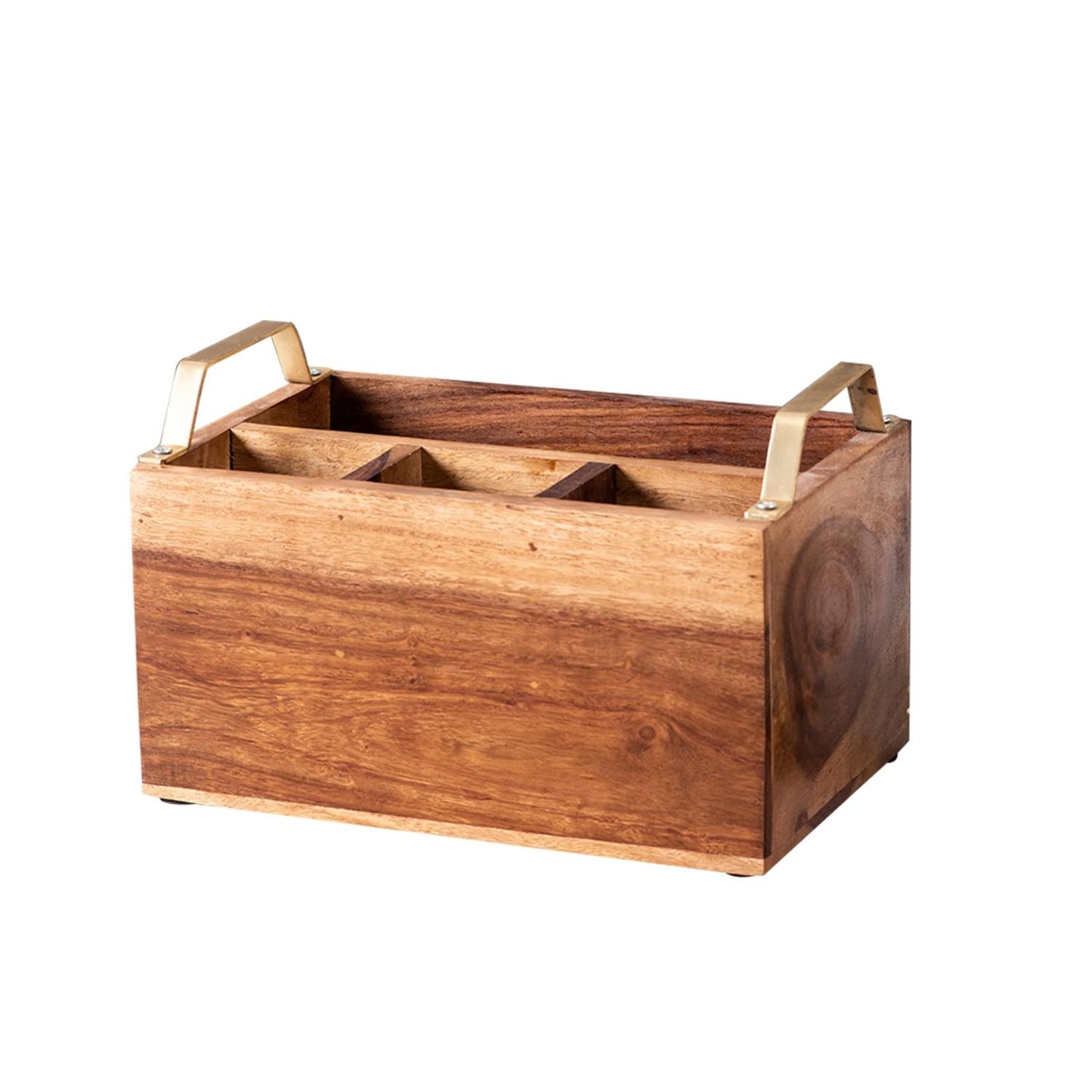 

Деревянная подставка для столовых приборов, Wooden Spoon Stand (10 inch), Nestroots