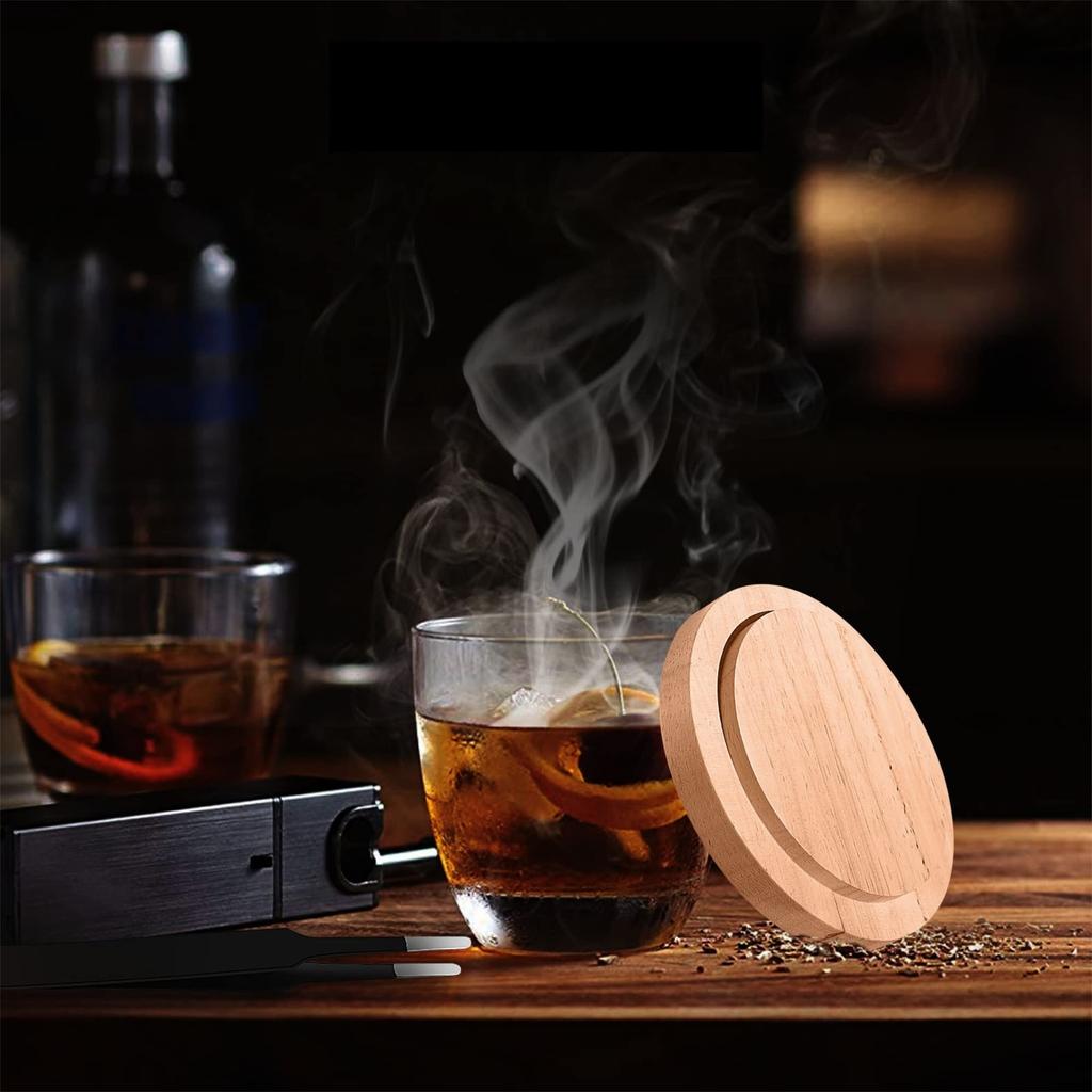 Cocktail Smoker Kit with Wood Chips for Infuse Cocktail Whiskey Wine Meat Salad Cheese and BBQ Flavor Drink Old Fashioned Smoker