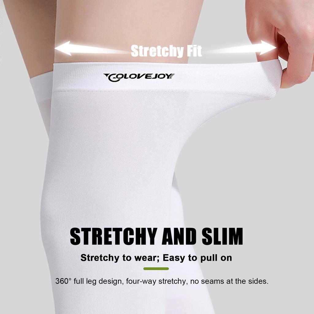 Manchons solaires pour jambes, Protection UV, talon ouvert, manches rafraîchissantes, bas pour Tennis et Golf