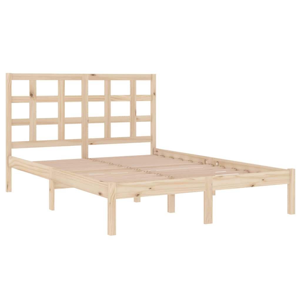 Solid Wood Bed 135 X 190 Cm