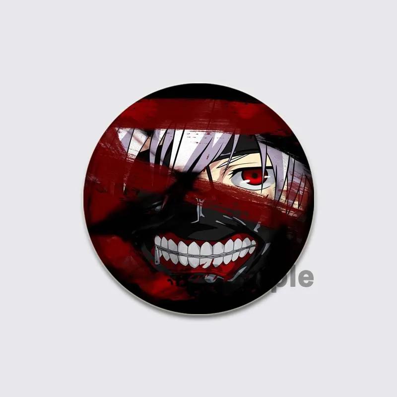 32/44/58mm Fashion Accessorie Anime Tokyo Ghoul Pin Handmade Cartoon Kaneki Ken Brooche for Backpack Cothes Collection Badge Hat Decoration