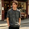 Men Stylish Shabby T-Shirt Loose Fit Casual Tee Sparkling Summer Tee Shirt for Party Holiday Street Wear