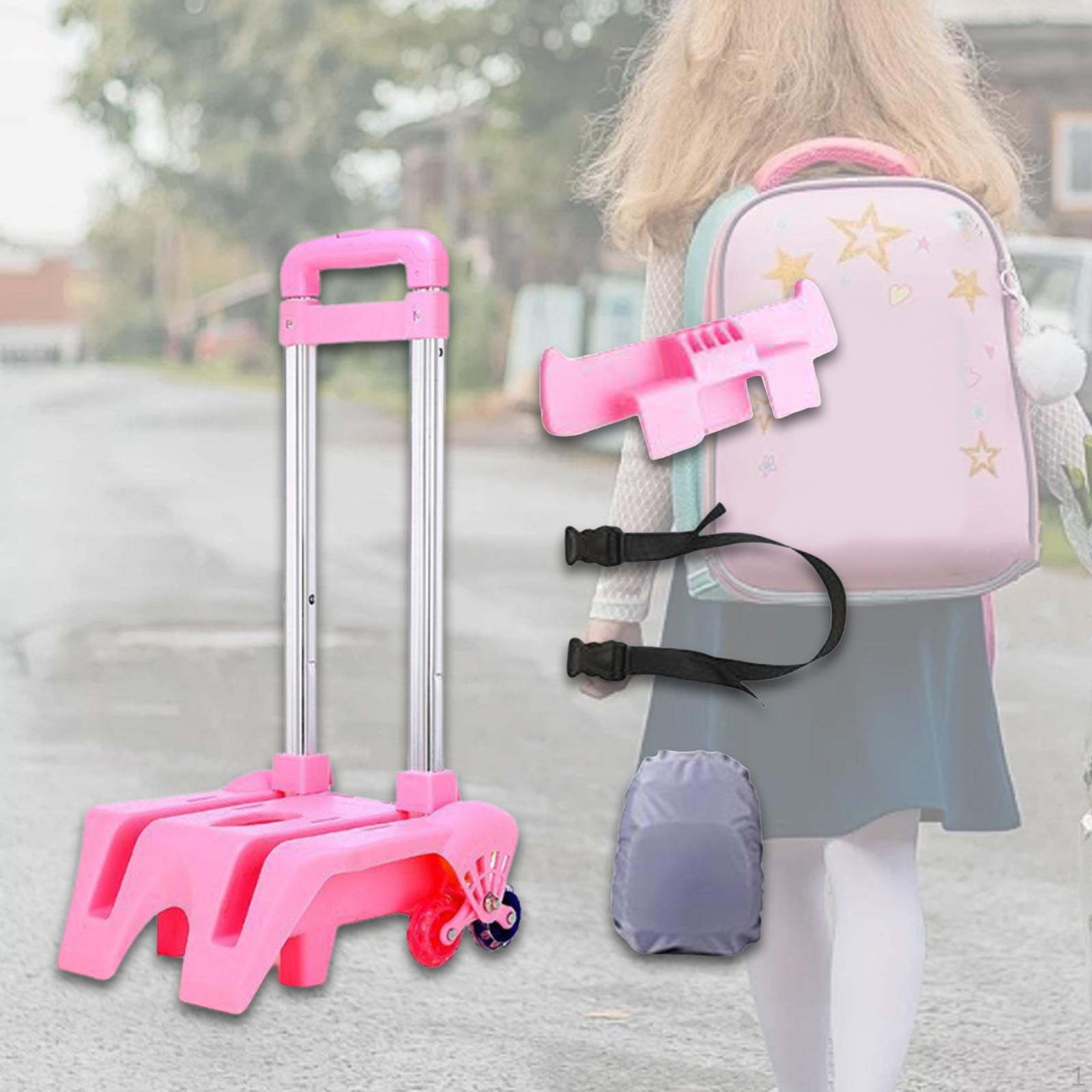 

Рюкзак-тележка Ручная тележка Легкая Портативная с 6 колесами для коробок, сумок и путешествий Raised Pink