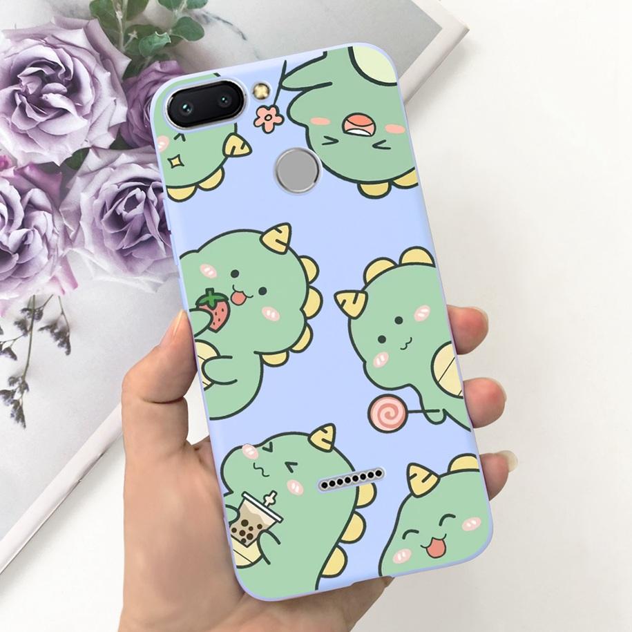 For Xiaomi Redmi 6 Case Redmi 6A Cover Cute Dinosaur Duck Cat Shockproof Bumper For Xiomi Redmi 6 6A Fundas Redmi6 Redmi6A Coque