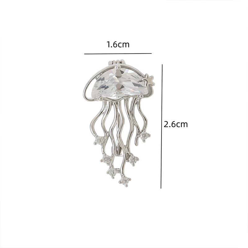Cute Jellyfish Brooch Fashion Elegant Sweater Cardigan Corsage Jewelry For Women