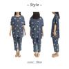 Stream Market Women's Summer Loungewear Set, Cool to the Touch, Stylish and Cute, Panda Design (WE-232-D)