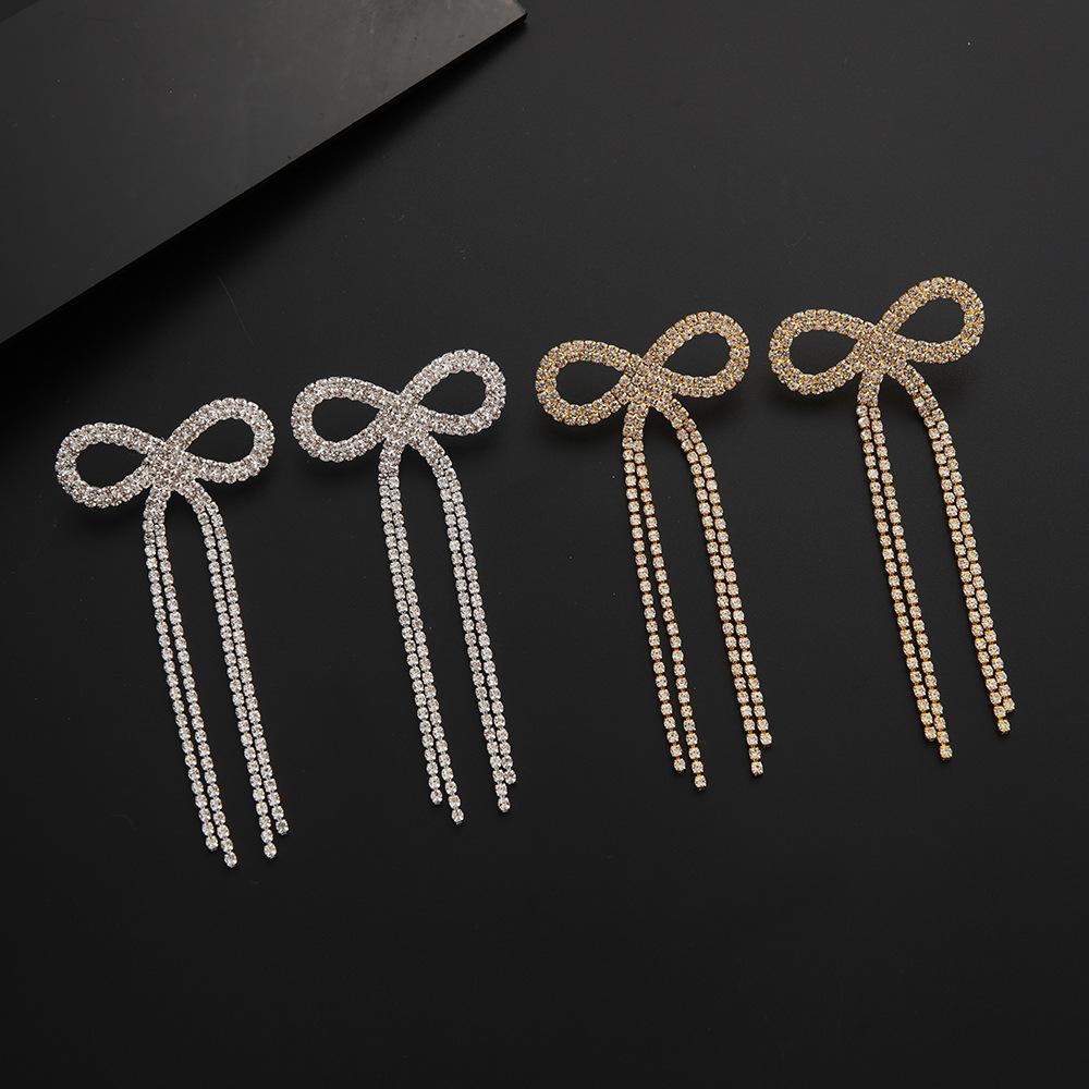 Trendy Tassel Earrings Elegant Stud Earrings Bridal Stage Performance