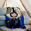 Coraline printed throw blanket—soft,warm;versatile blanket for all seasons—perfect as &air-conditioning throw,nap blanket