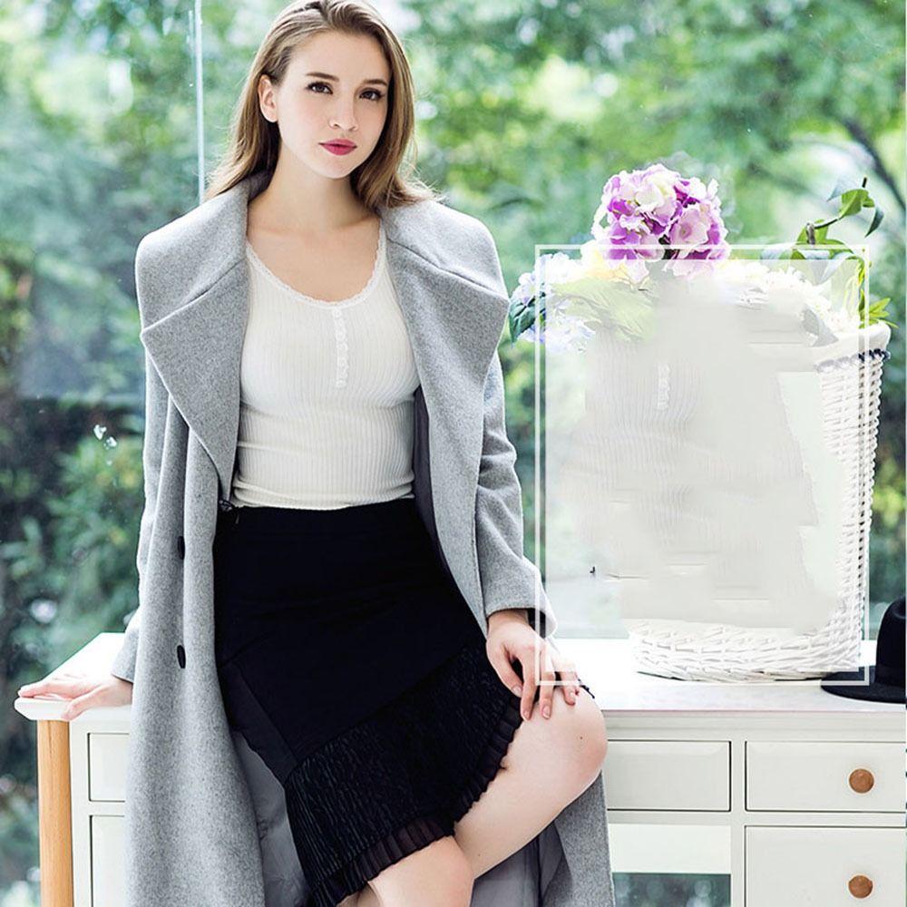 Round Neck T Shirt Button Long Pants Long Johns Set Thermal Underwear Women Underwear Top Pants Set