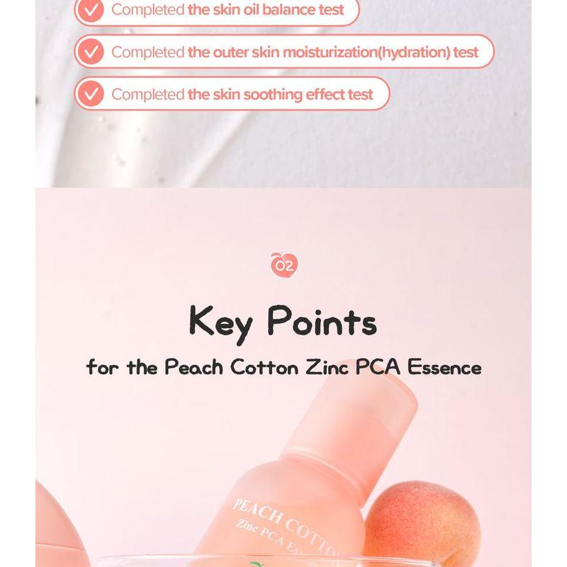 SKINFOOD - Peach Cotton Zinc PCA Essence 50ml
