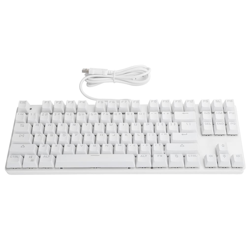 Mechanical Keyboard 87 Keys USB2.0 Wired Backlight Gaming Office Supplies Computer Parts 919‑10