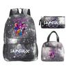 Kpop Demonunters Peripheral Children'S Backpack Elementary And Secondary School Bag Three-Piece Set