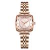Women's Watch Popular Quartz Starry Sky/Mother of Pearl Dial Square Fashionable Cute Sparkly Casual Stainless Steel Commute School White