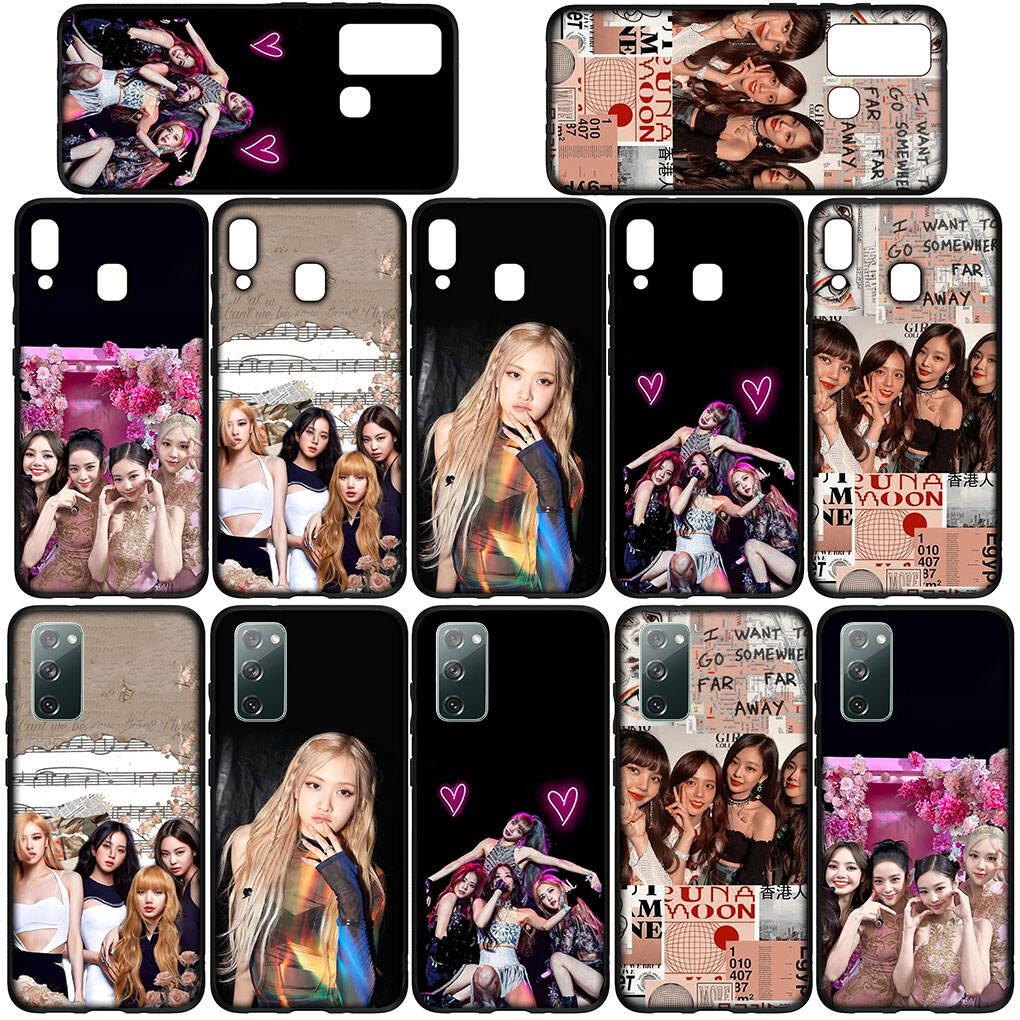 Cover per iPhone 17 16 15 Xiaomi Poco Redmi Note 14 13 12 11 Pro Max Samsung Galaxy S25 S24 9 OPPO Huawei Jennie Nera Lisa Rosa Jisoo Rosa Custodia per Telefono