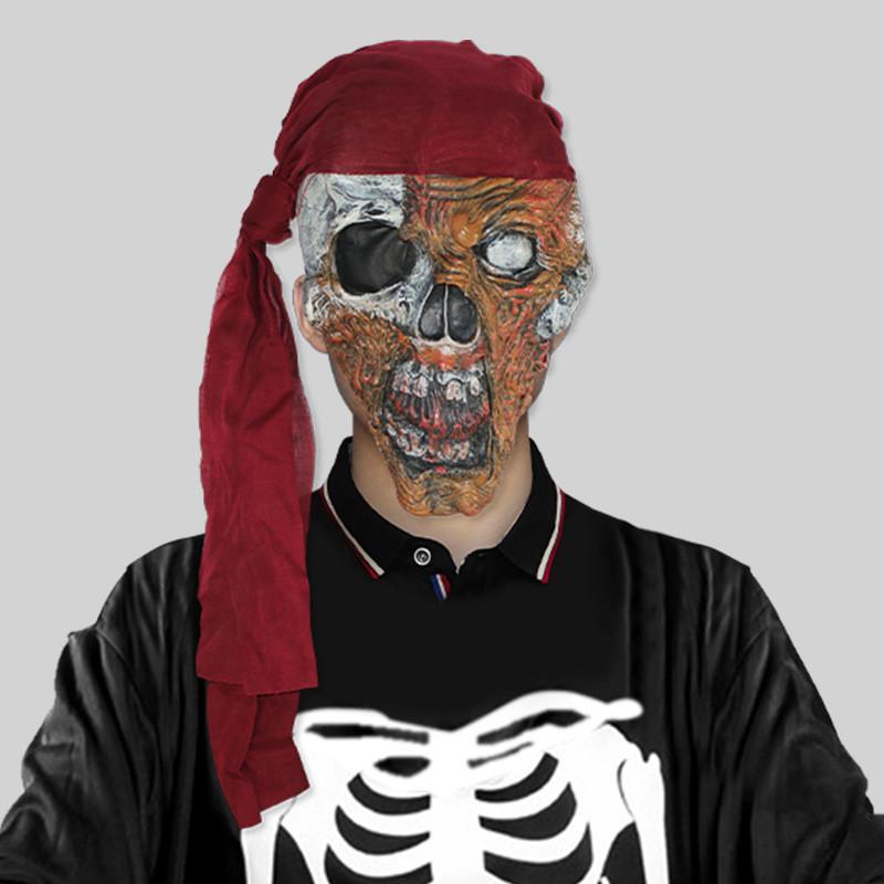 Eng rubberen monstermasker voor Halloweenfeest, kostuum, spookgezichtdecoratie