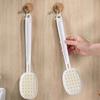 Long Handle Body Cleansing Brush Silicone Material Back Scrubber New Bath Brush  For Bathroom