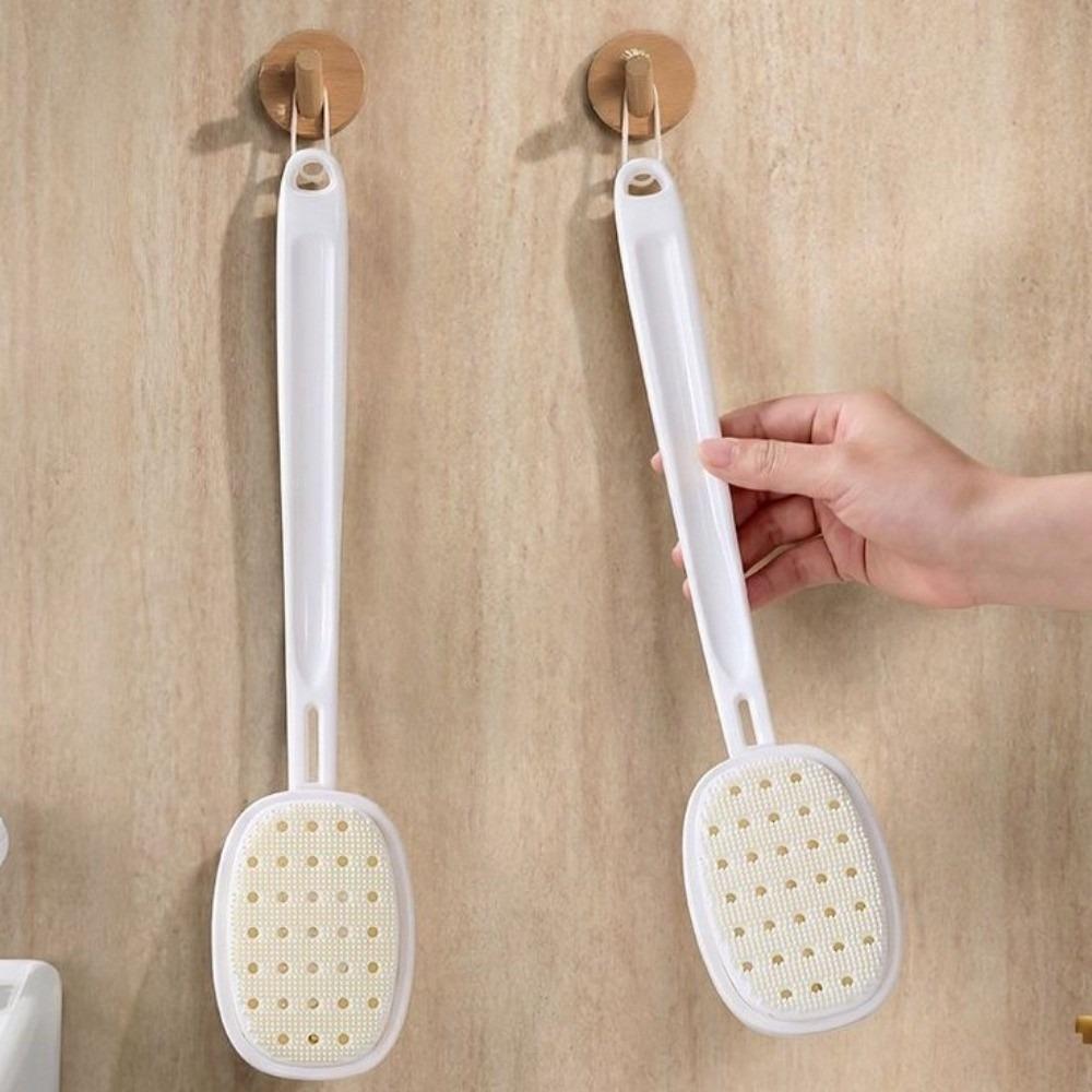 Long Handle Body Cleansing Brush Silicone Material Back Scrubber New Bath Brush For Bathroom