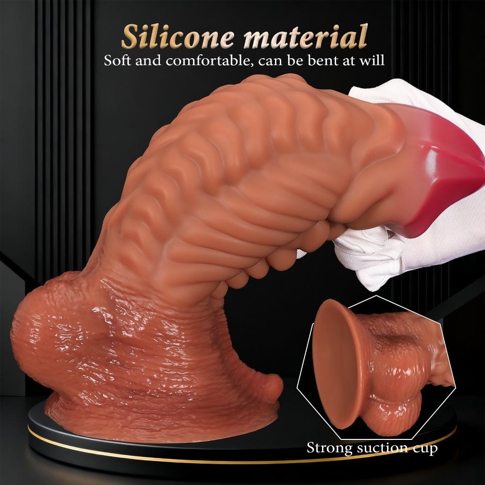 Riesiger Muskel-Dildo für Frauen Realistisches Silikon Erwachsenen-Sexspielzeug BDSM Masturbation