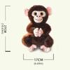 Big Eyed Monkey Plush Toy Realistice Orangutan Plush Doll Sparkling Eyes Monkey Doll  Baby Toys