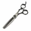 6.0-inch Black Napson Damascus Steel Hairdressing Thinning Scissors