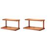 Desktop Storage Rack Durable Construction Strong Load-bearing Multipurpose Wood Tabletop Stand Storage Shelf