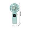 2024 New Fan Portable Handheld Fold Office Desktop Multifunctional Folding Double Battery 3600mAh Electric Fan with Neck Lanyard