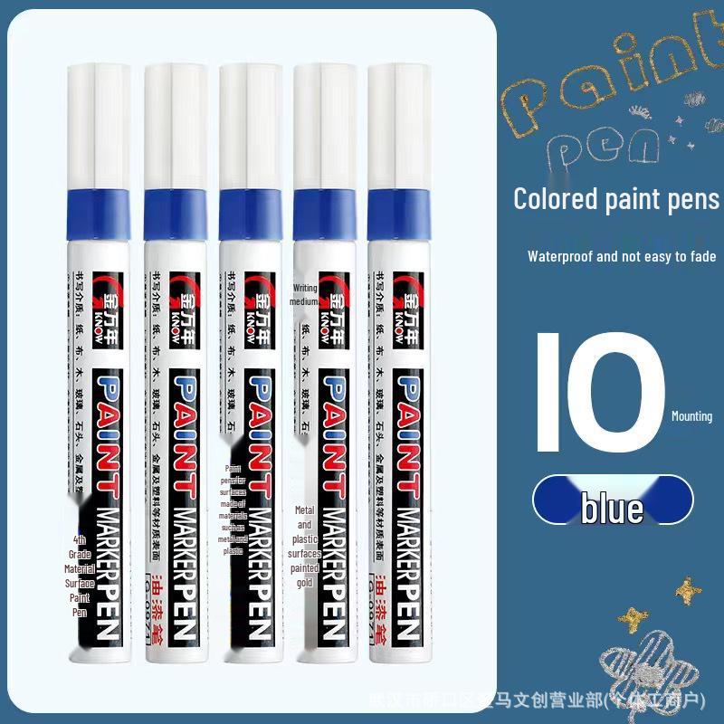 Jin Wannian Oil-Based Waterproof Touch-Up & Marking Pen for Metals