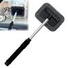 Rotating Head Glass Wiper Car Windshield Cleaner with Retractable Handle & Microfiber Pads, Auto SUV Window Cleaning Accessories Tool for SUVs Sedans,