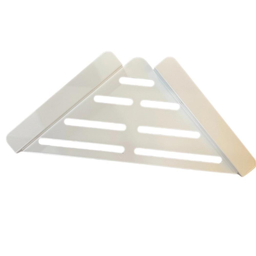 Carbon Steel Sink Corner Rack Anti-rust Waterproof Dish Drying Rack Hollowed Punch-free Dishcloth Sponge Stand Laundry Room