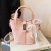 Premium Bag 2025 New Trendy Fashion Handbag Summer Popular Commuter Women's Bag Versatile Messenger Bucket Bag
