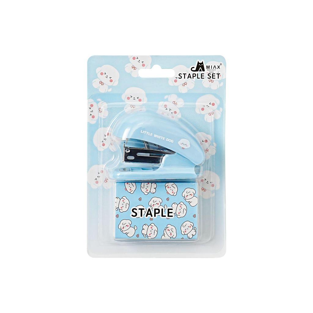 Compact Cute Student Stapler Set - Small Size for Test Papers and Office Supplies