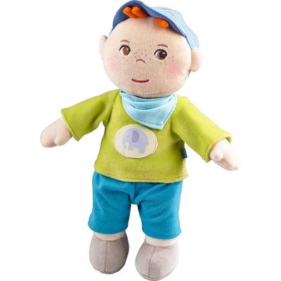 HABA Przytulanka Jonas - 11,5" Miękka Lalka Chłopiec z Haftowaną Twarzą - Można Prać w Pralkce dla Niemowląt 6 Miesięcy +