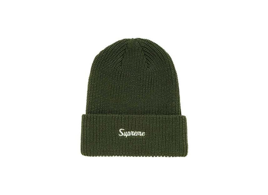 Supreme Loose Gauge Beanie Olive One-Size