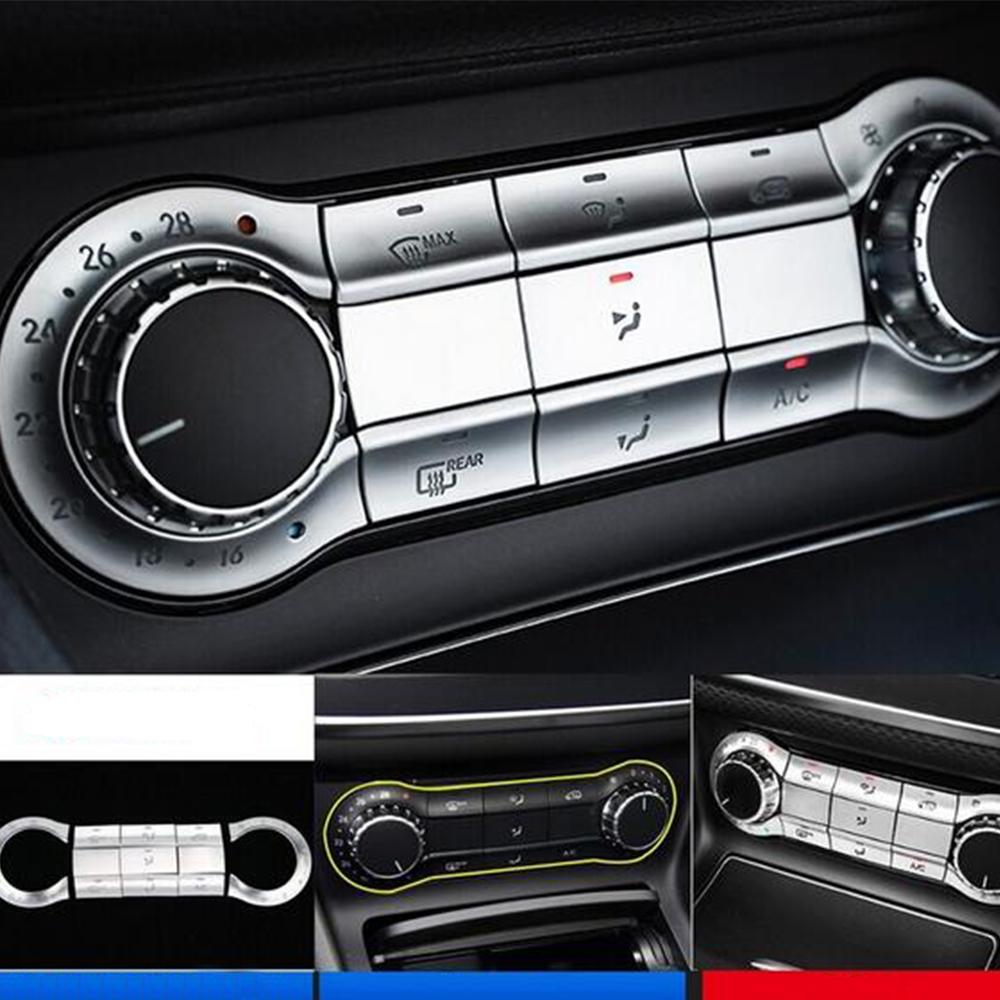 11Pcs Car Center Air AC Button Cover For Mercedes Benz A W176 CLA C117 2013-2018