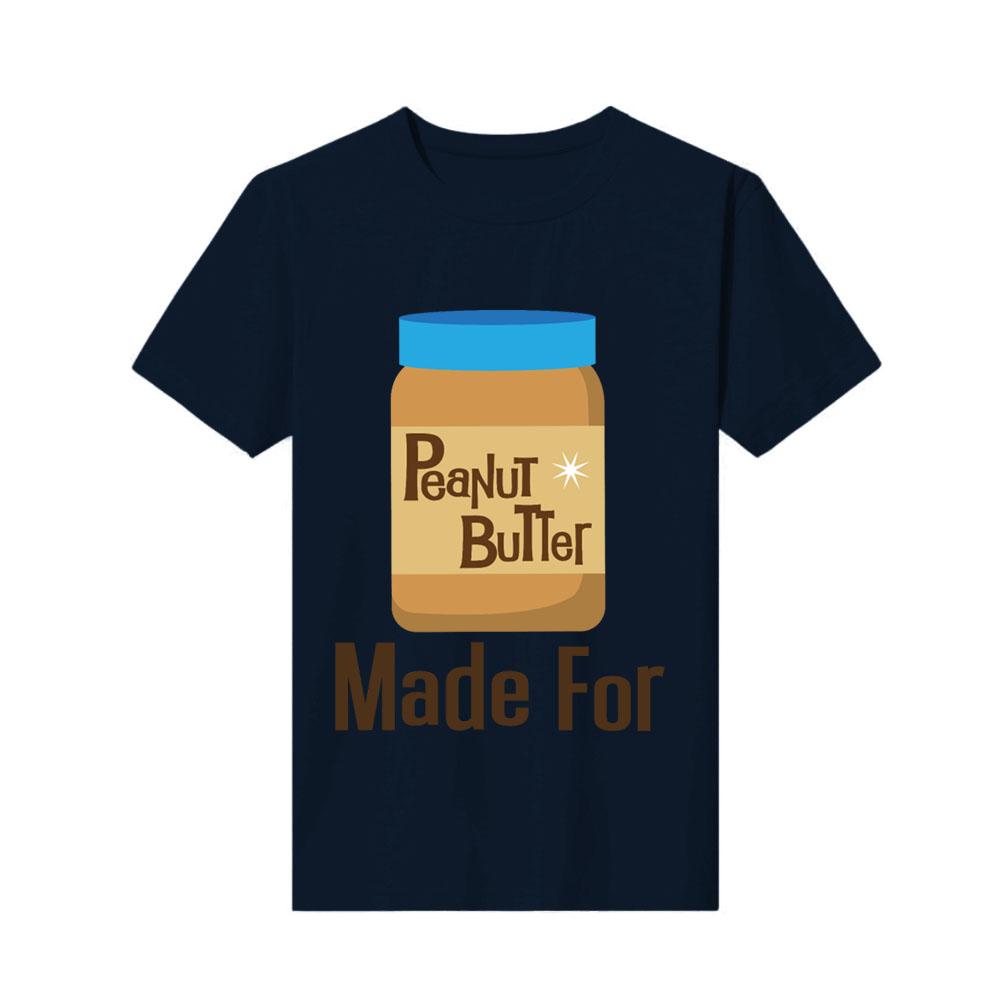 new Top Unisexs tshirt kawaii made for each other couples peanut butter t shir anime shirt graphic retro print Fashion