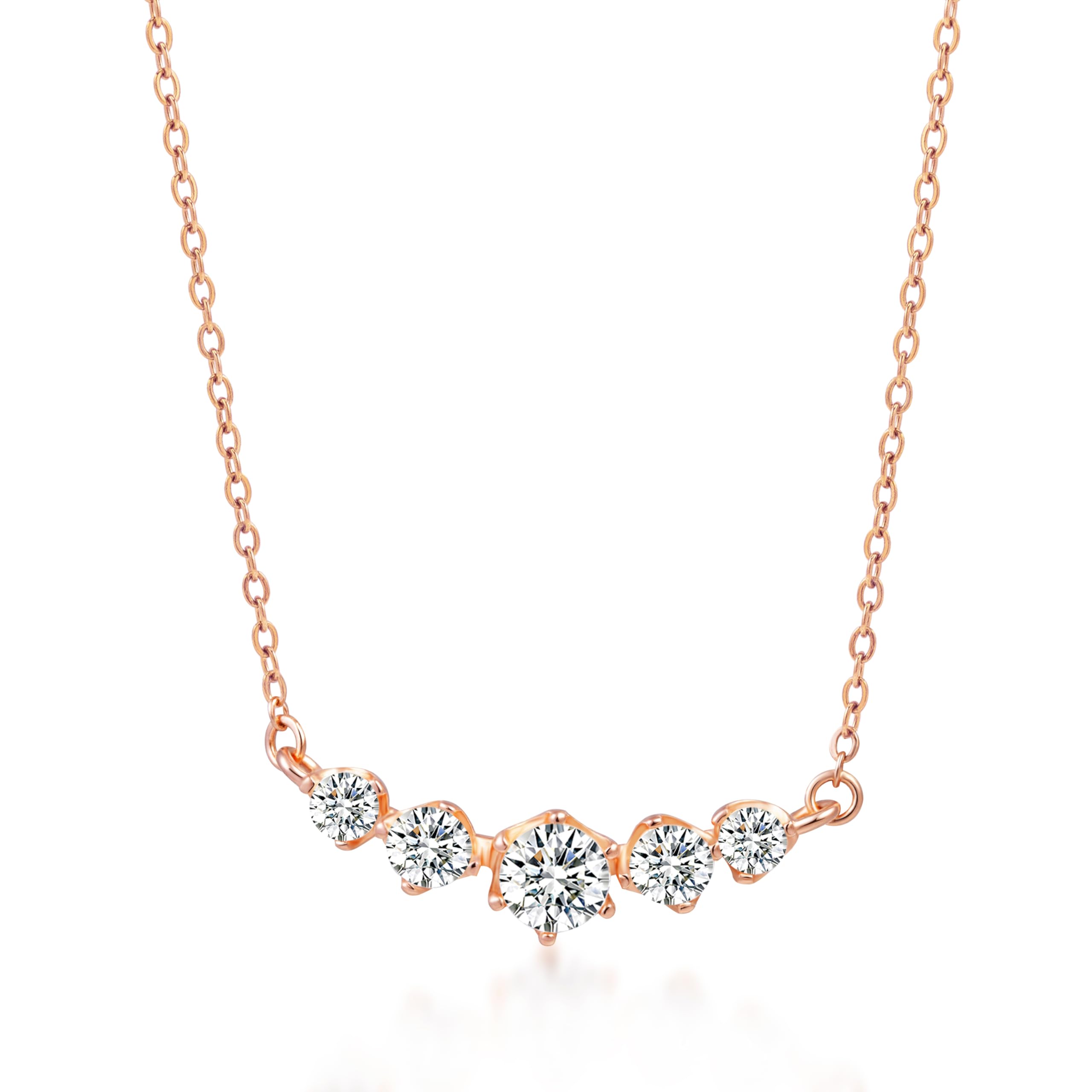 

Smile Necklace for 18K Silver Necklace that can be worn all the Pink High Quality Birthday Popular for Women in their 20s [FH.bird] Women, Popular,