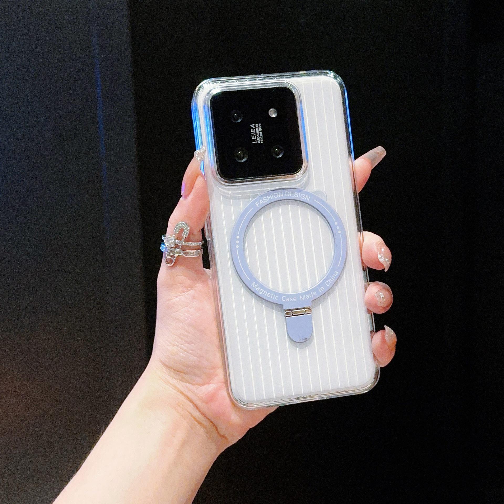 

Transparent Anti-Slip Corrugated Phone Case for 131415 Series Xiaomi 14 Pro