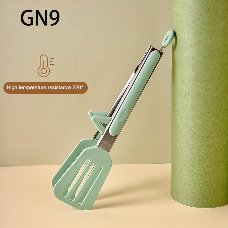 

Щипцы для еды из нержавеющей стали, кухонные щипцы, силиконовый нескользящий зажим для приготовления пищи, зажим для барбекю, салата, гриля, кухонных принадлежностей 9 зелёный